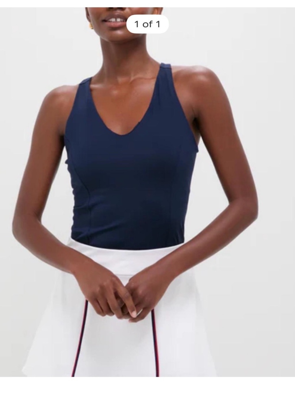 Tuckernuck Navy V-Neck Tank
